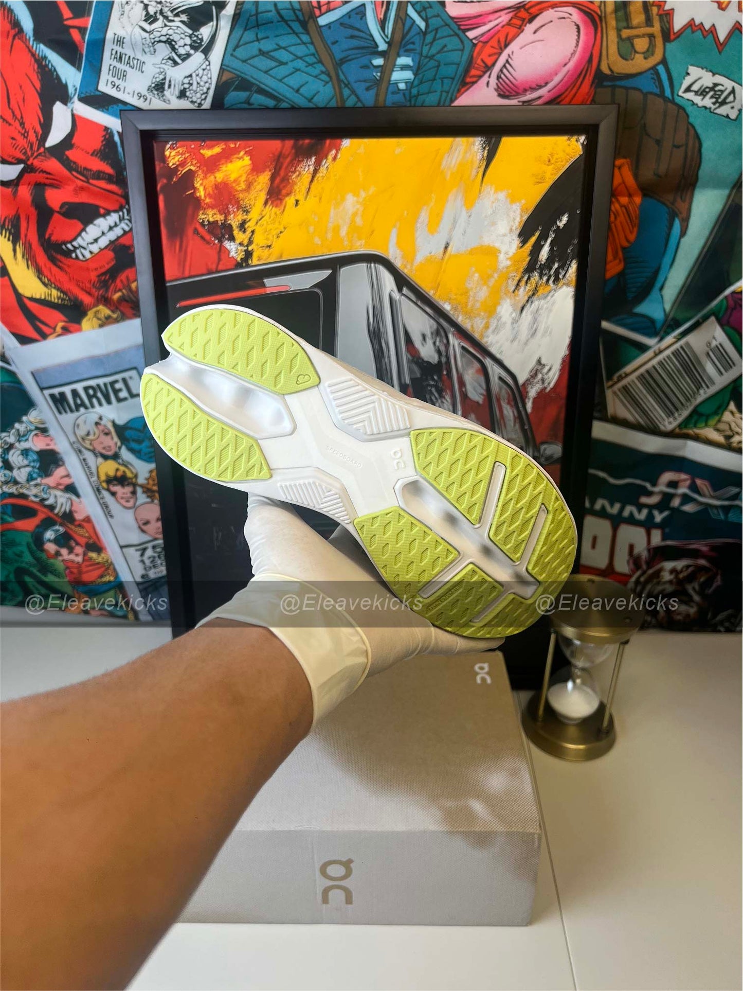 On Cloudeclipse Sneaker Pure White/Sand/Grey,