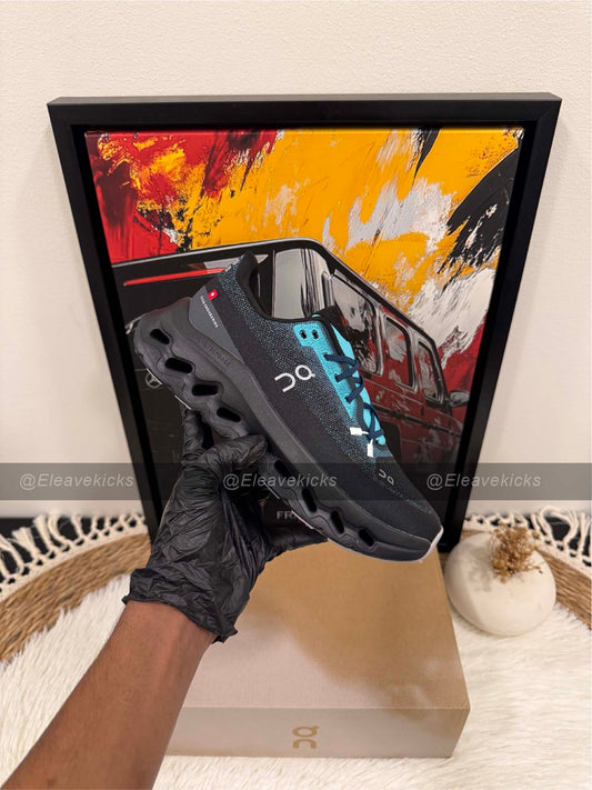 On Cloudmonster Shoes Black Teal