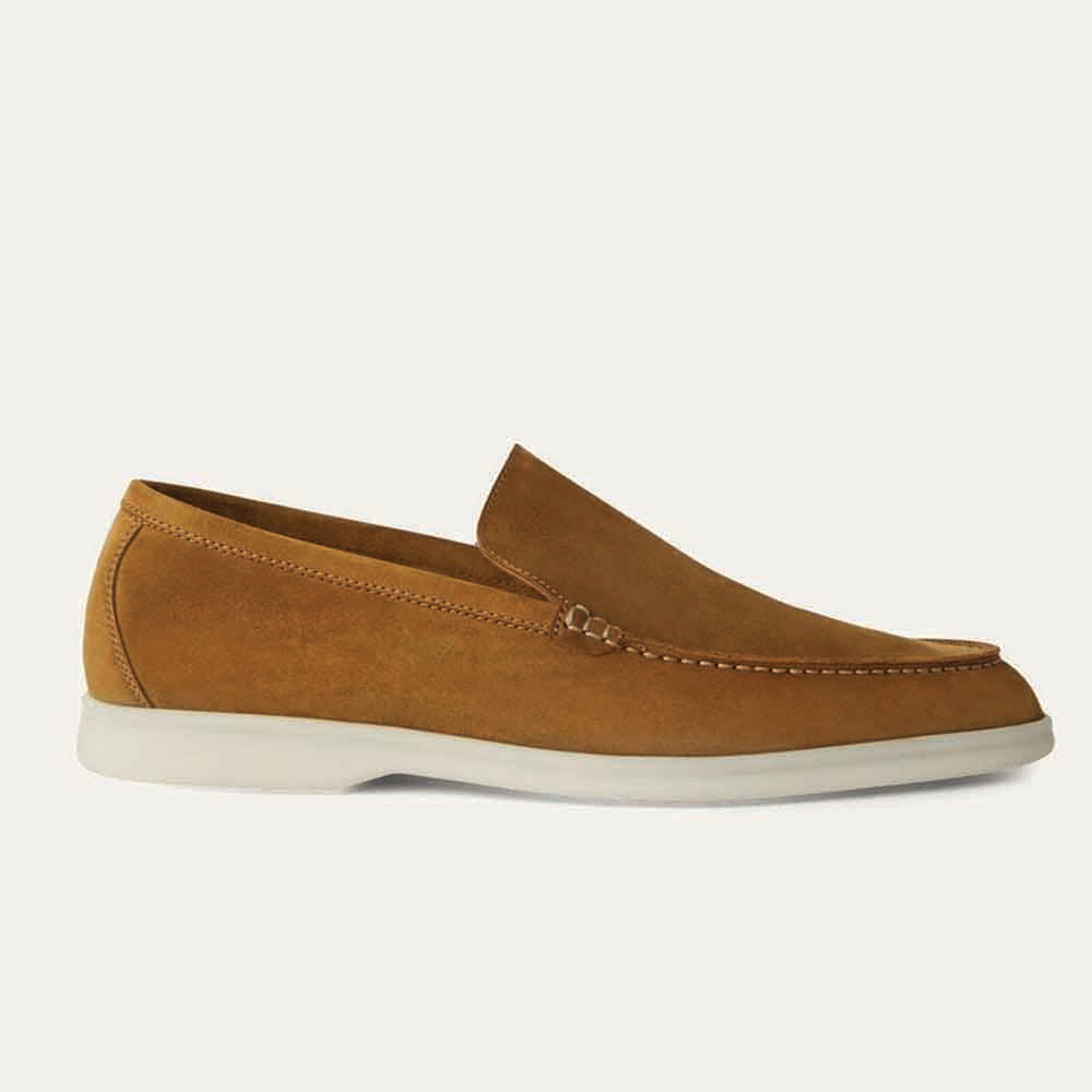 Tan Suede Loafers