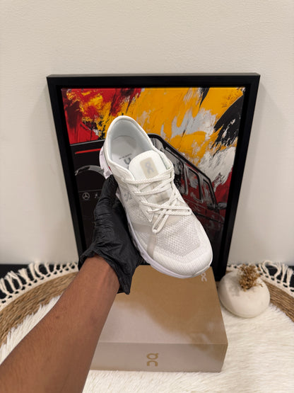 On Running Cloud X 4 AD shoe in white.