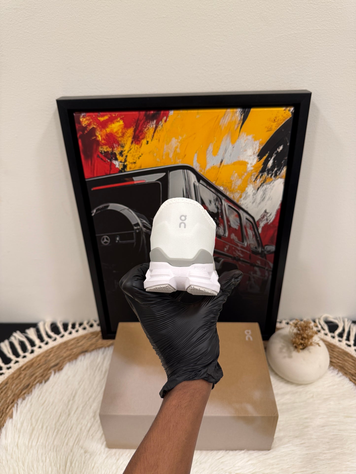 On Running Cloud X 4 AD shoe in white.