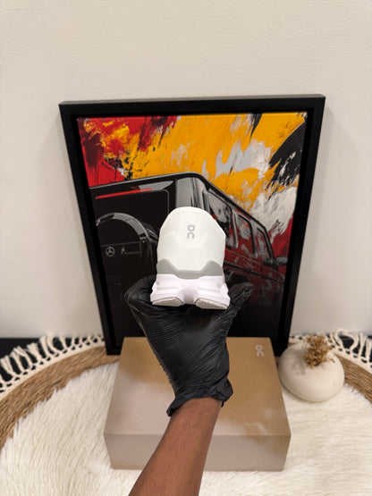 On Running Cloud X 4 AD shoe in white.