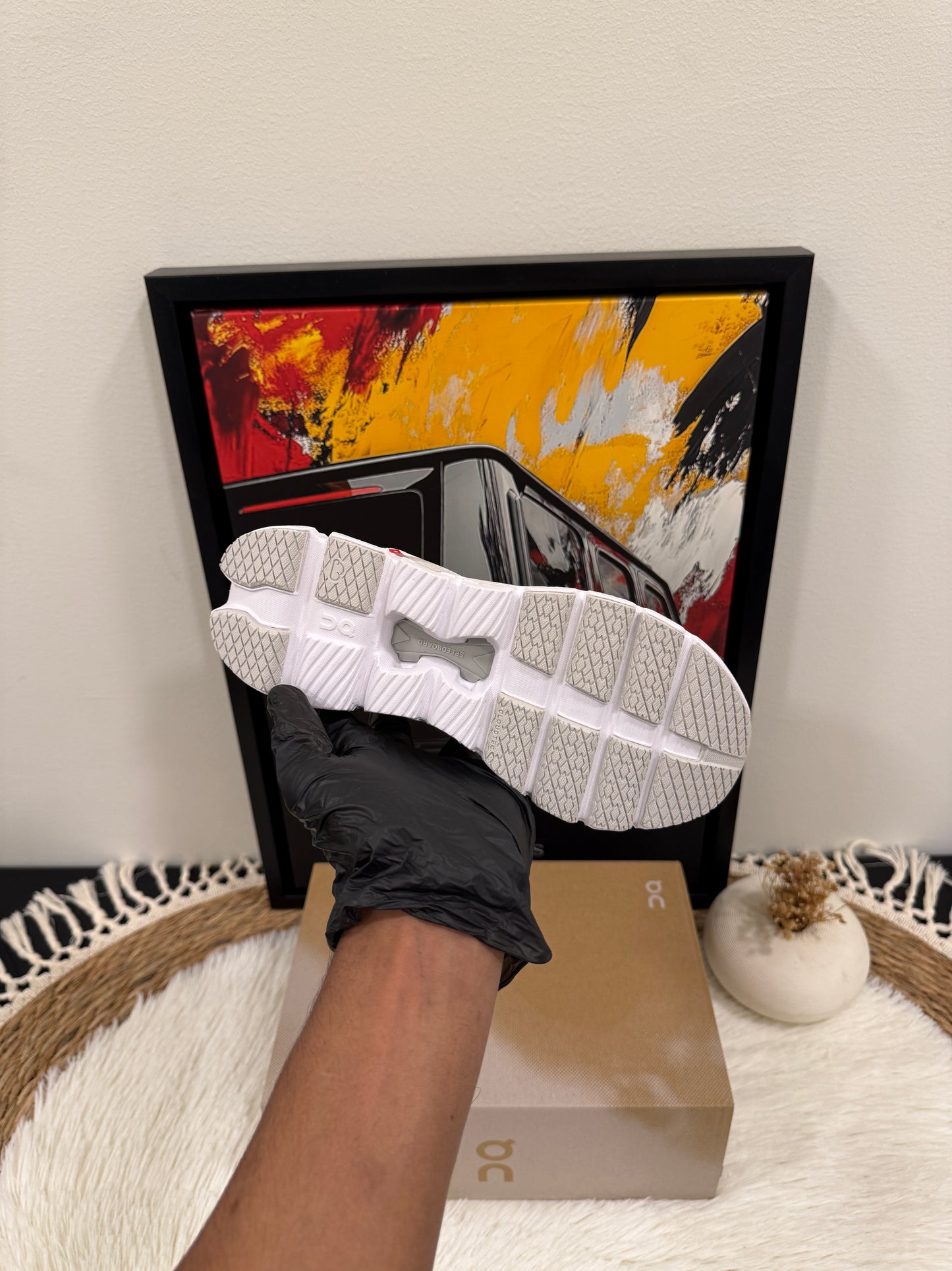 On Running Cloud X 4 AD shoe in white.