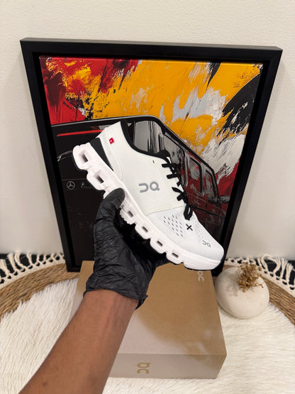 On Men's Cloud X 4 Sneakers Ivory/Black,
