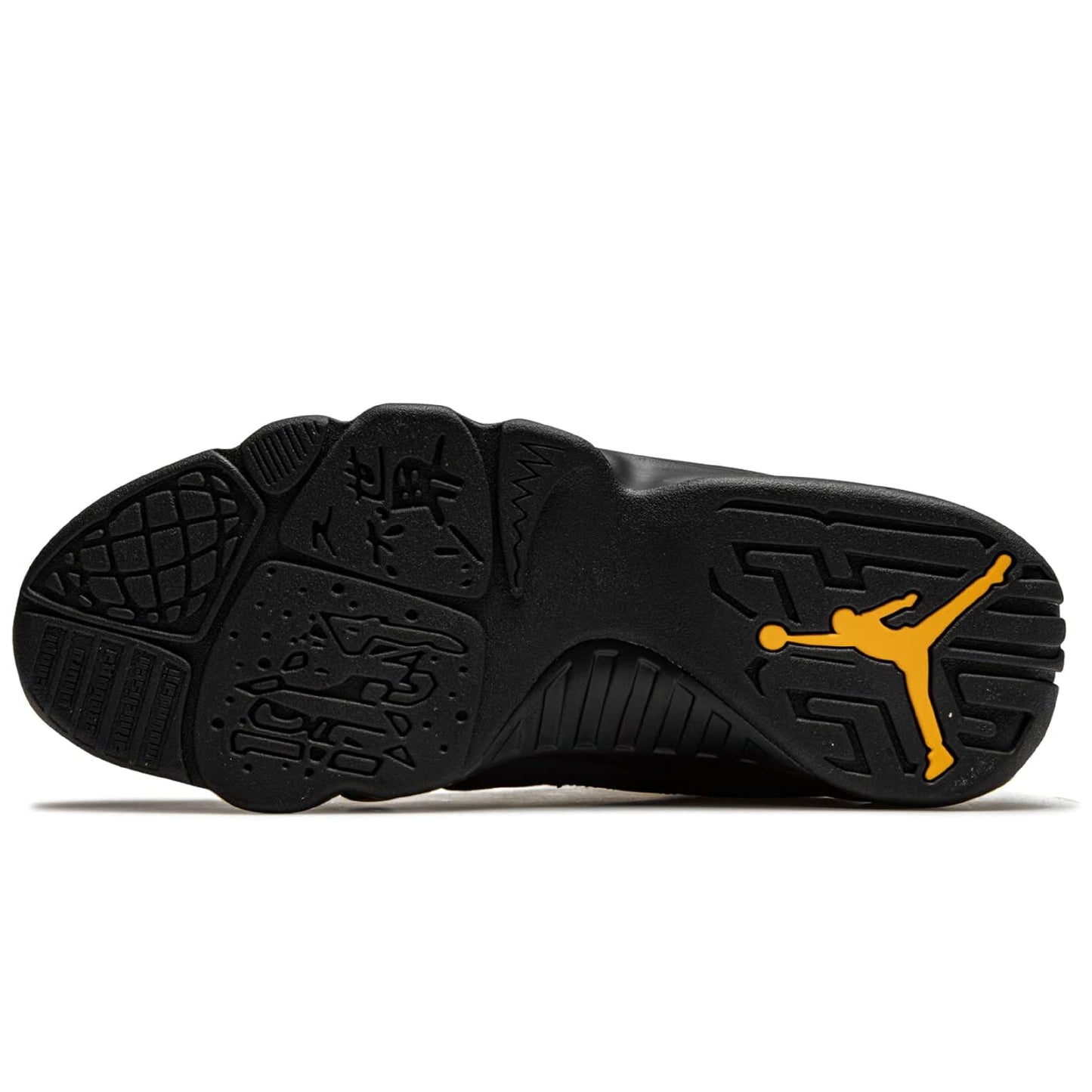 AJ Big Kids 9 Retro Black/Dark Charcoal-University Gold