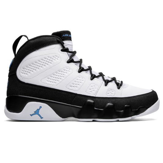 AJ 9 Retro North Carolina White/University Blue-black