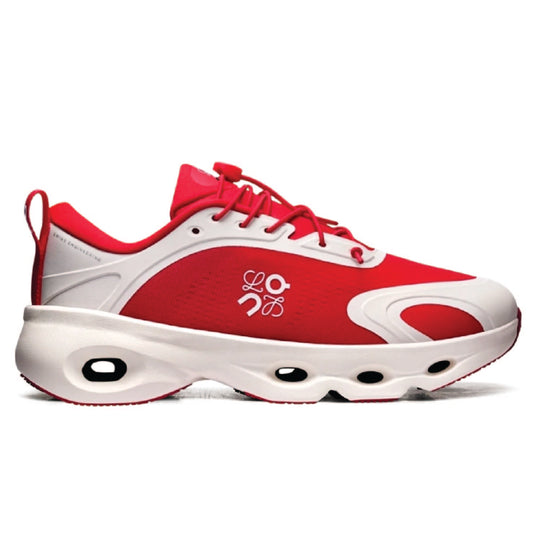 Loewe x On Cloudsolo  vibrant red and eggshell