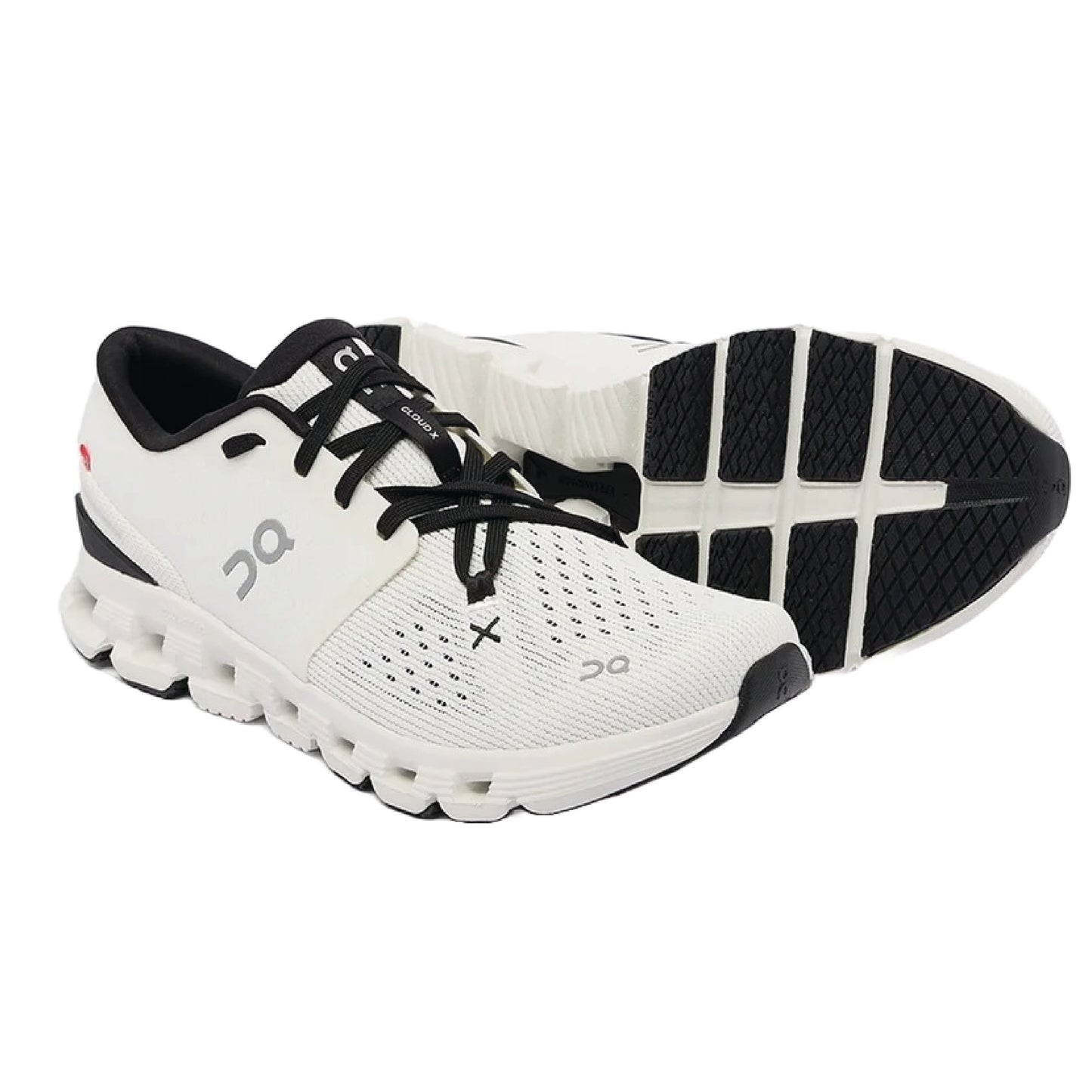 On Men's Cloud X 4 Sneakers Ivory/Black,