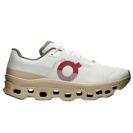 On Running Cloudmonster Void sneakers in the "Ivory | Sand"