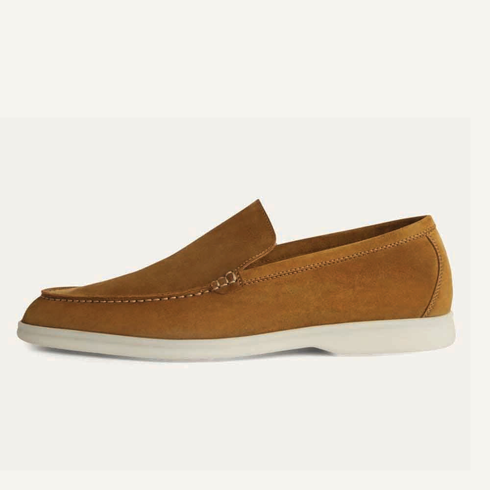 Tan Suede Loafers