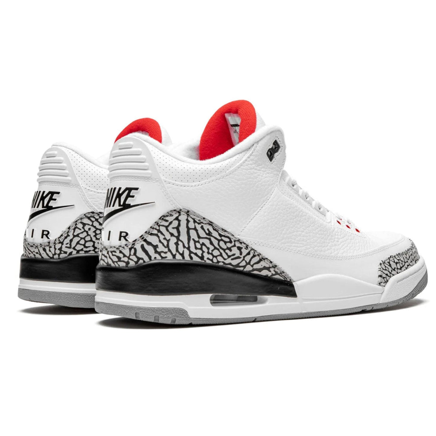 Air AJ 3 Retro "Katrina" White/ Fire Red/ Cement Grey