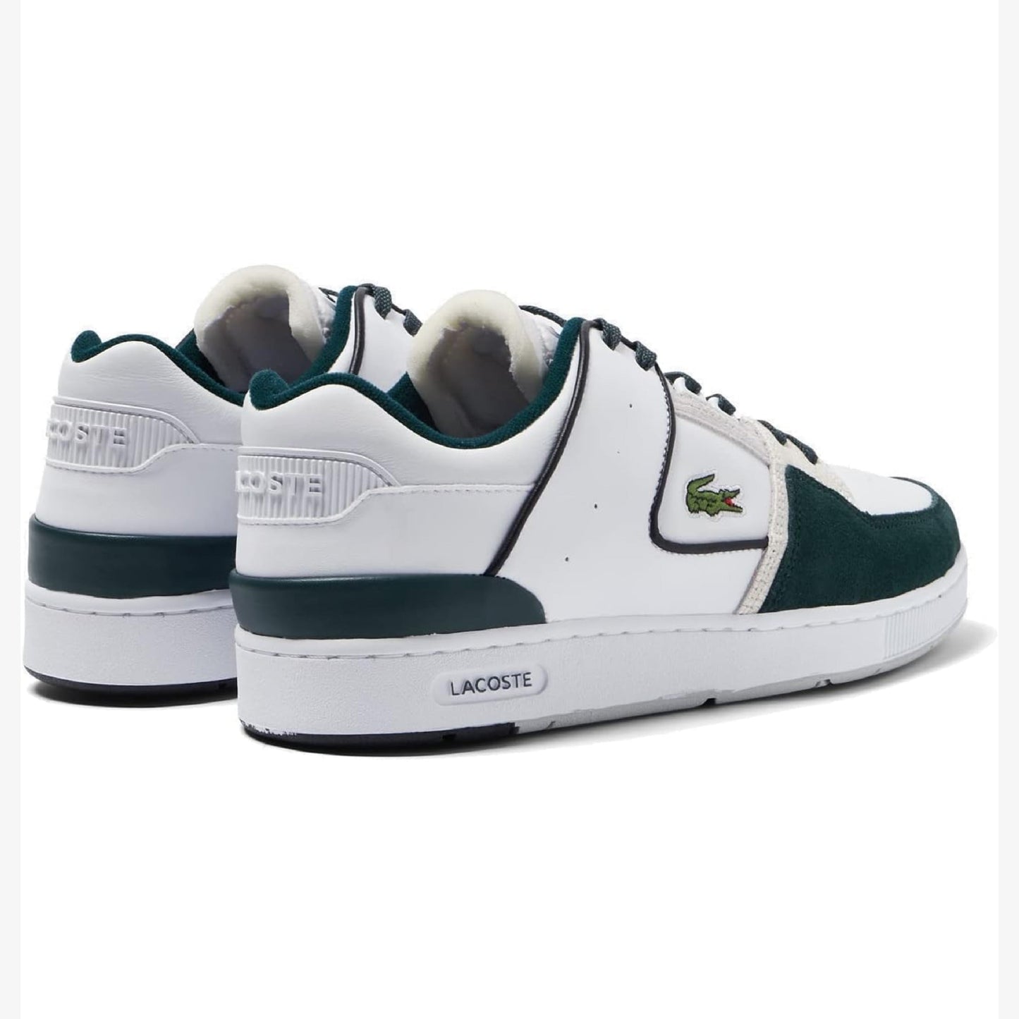 Lacoste Court Cage Trainers White Green