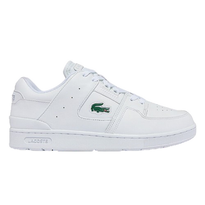 Lacoste Men's White Court Cage Leather Trainers