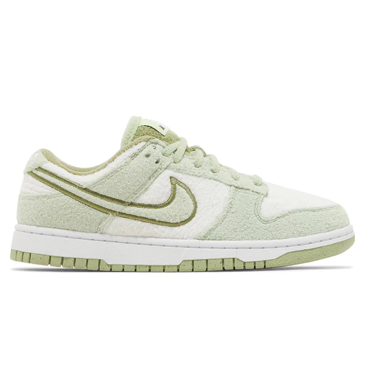 NK dunk low fleece green