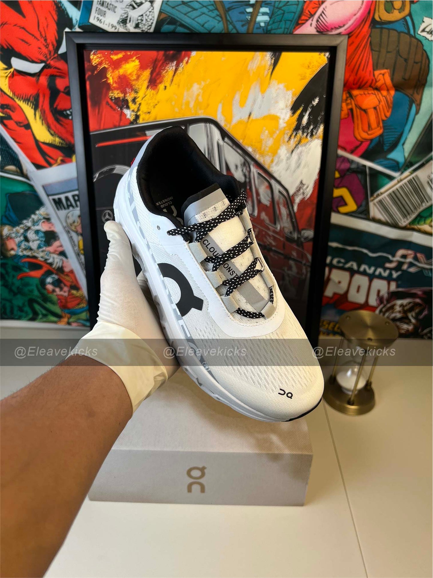 On Cloudmonster - All White