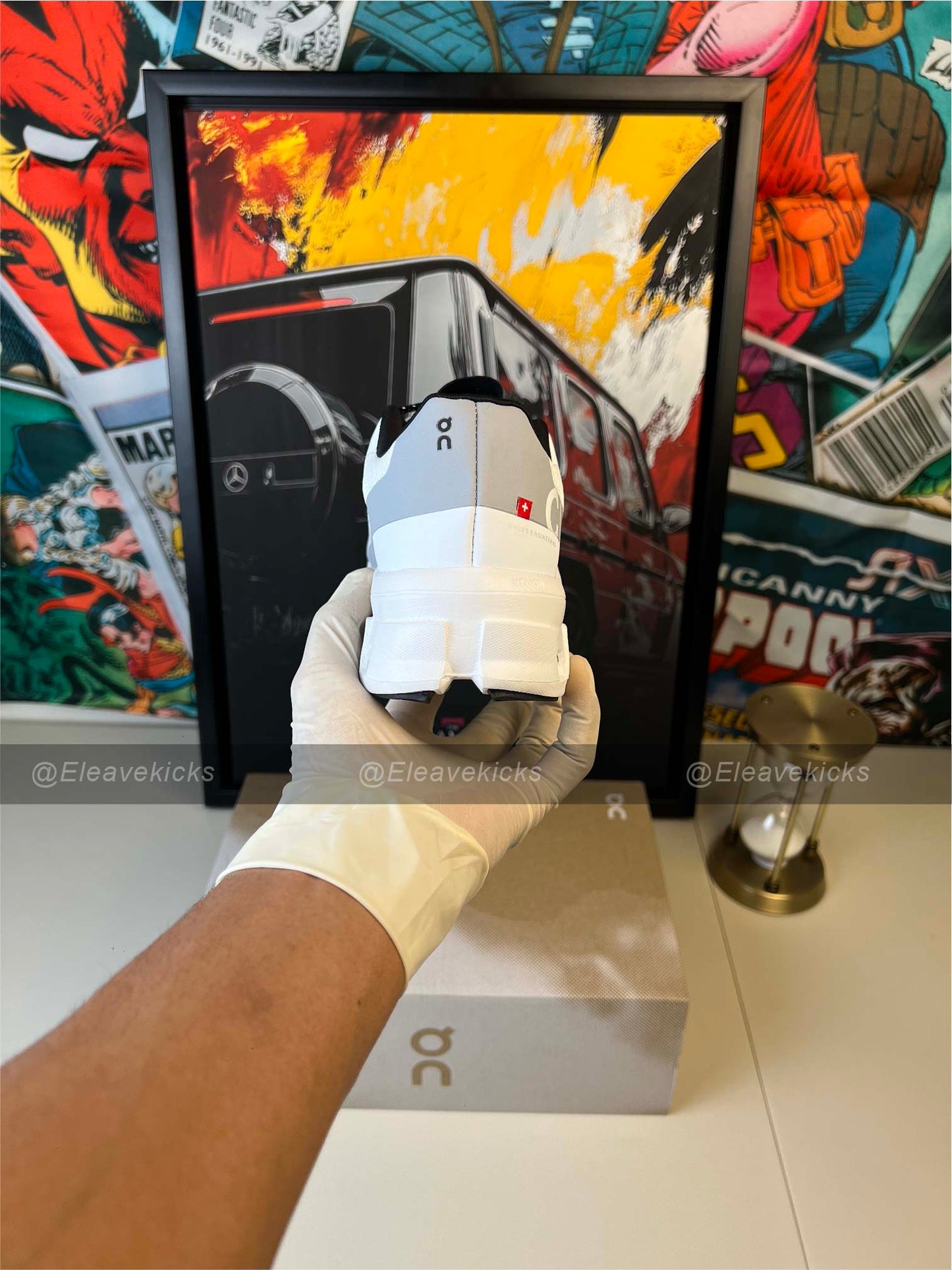 On Cloudmonster - All White