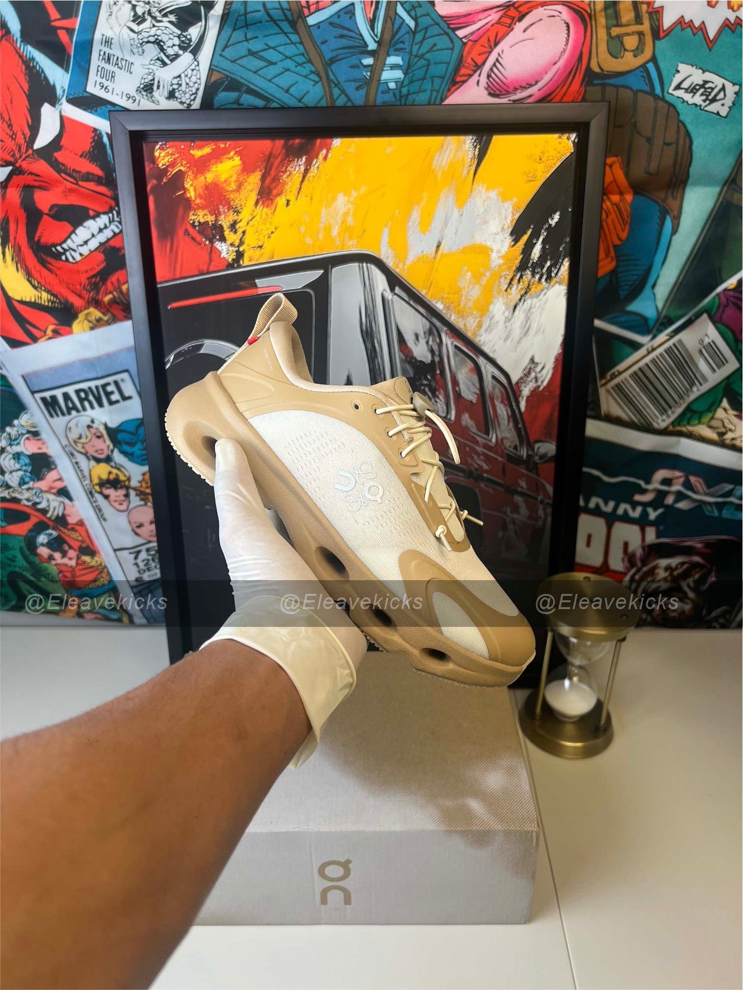 Loewe x On Running Cloudsolo "Dark Sand / Cream"