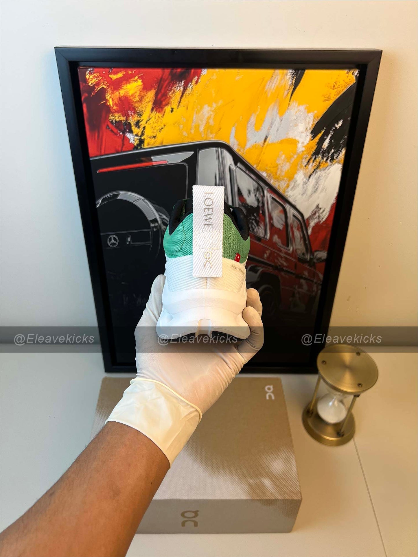 Loewe X On Cloudtilt Green Shoes